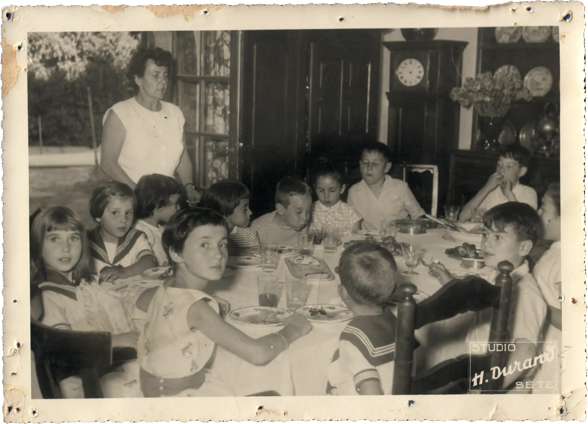 Édouard's 7th birthday tea, 1950s