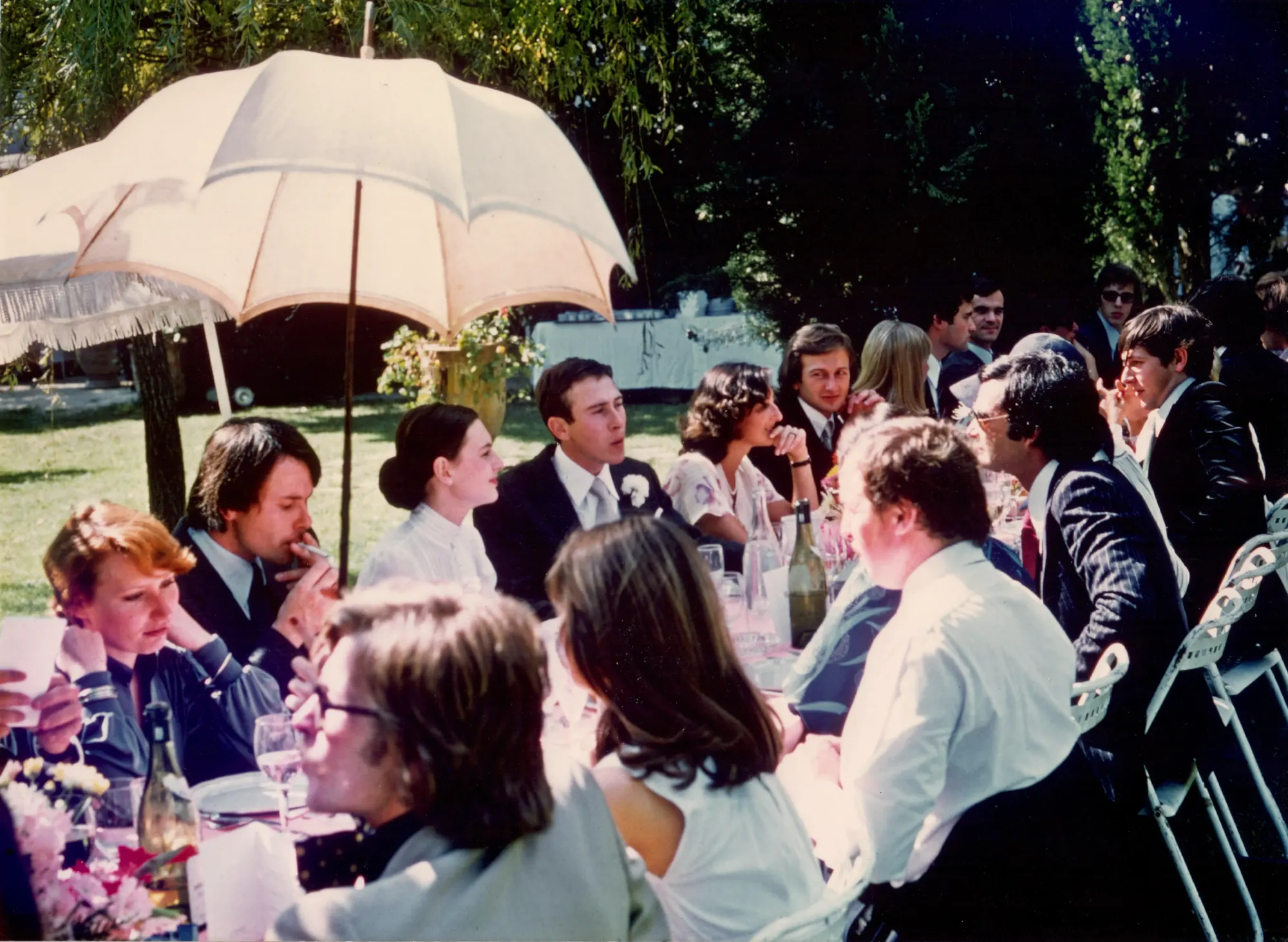 Édouard and Laurie's wedding at the estate, 1975