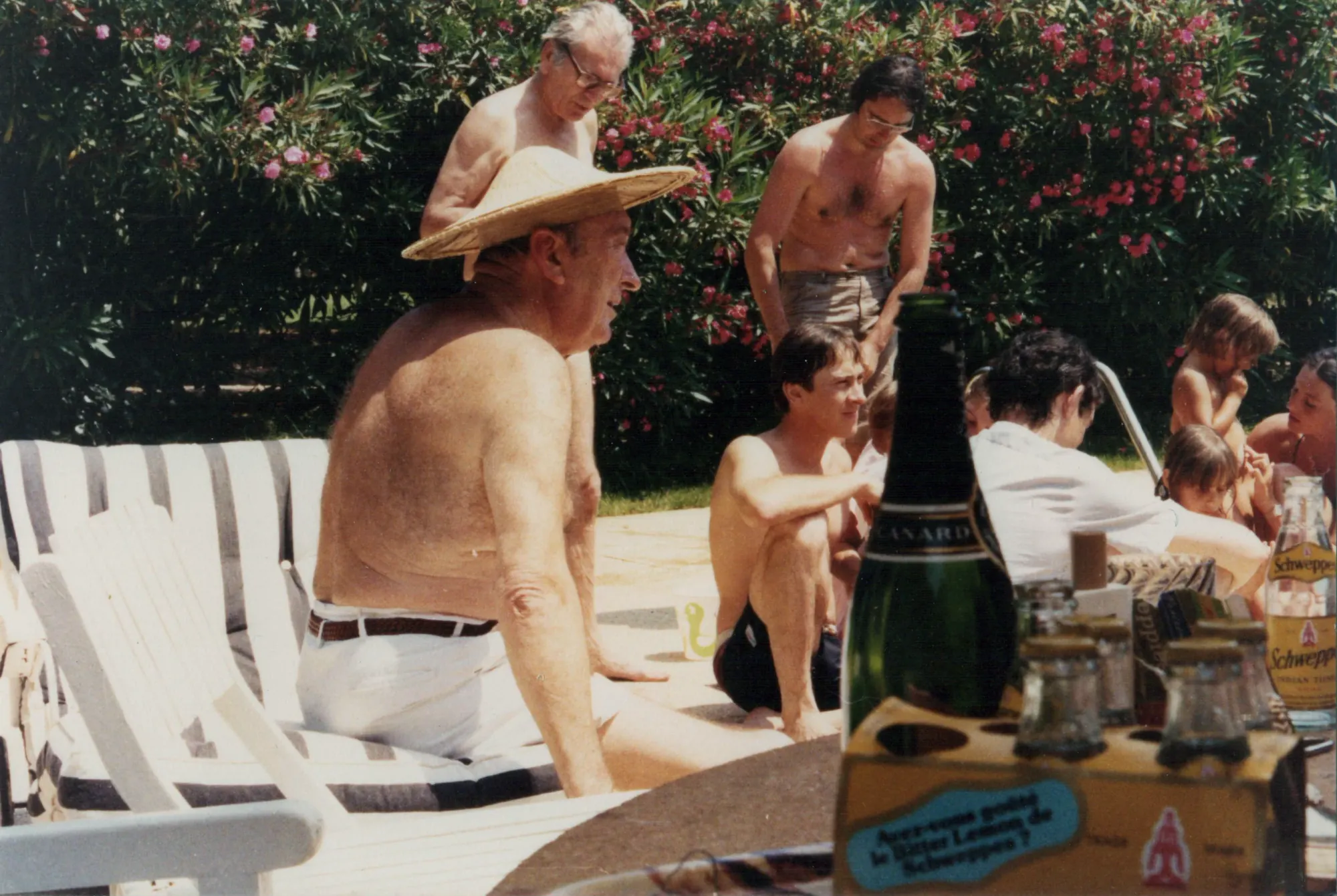 A long family table at the estate, 1970s