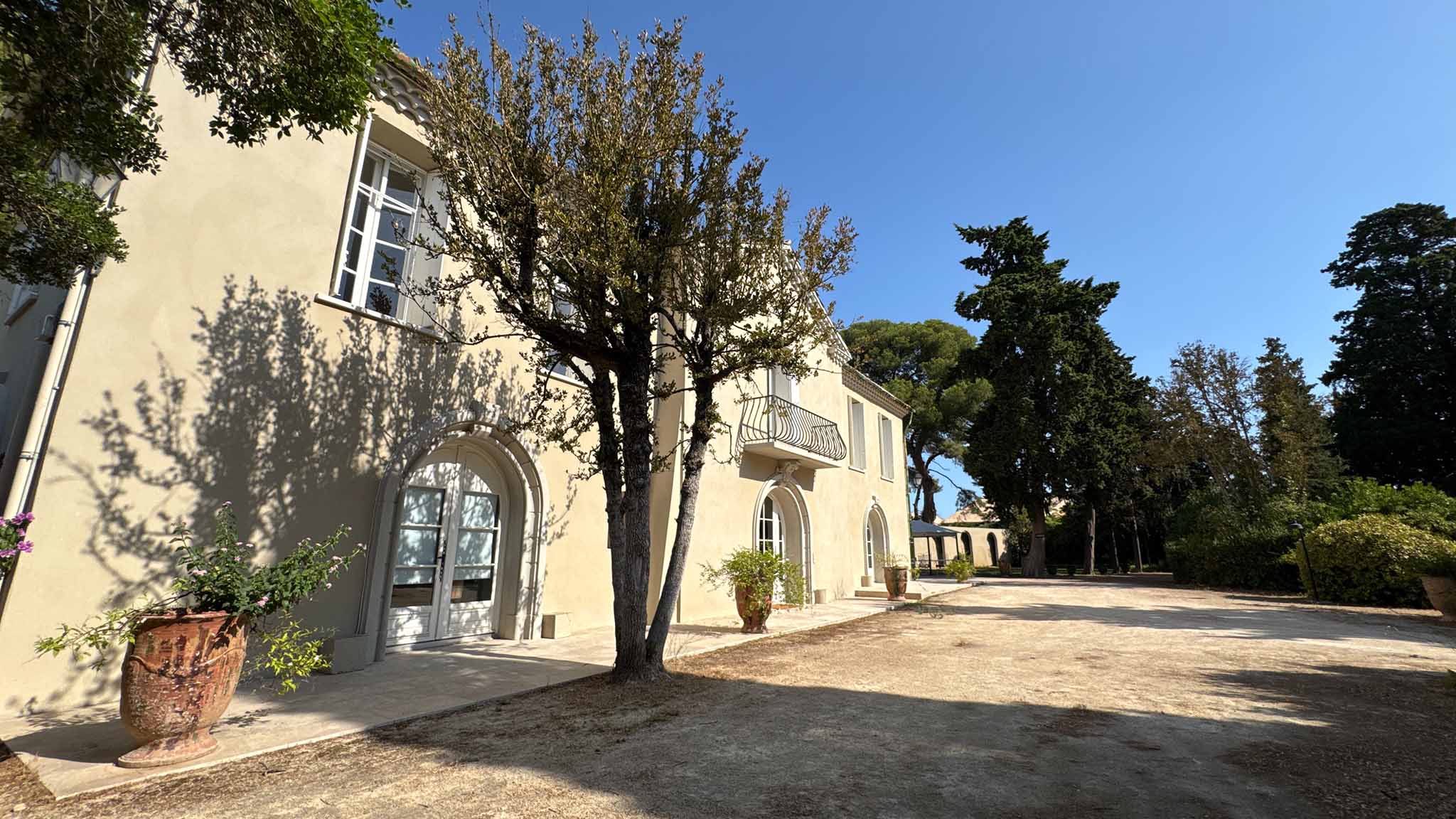 La Bergerie — the front of the estate's original house