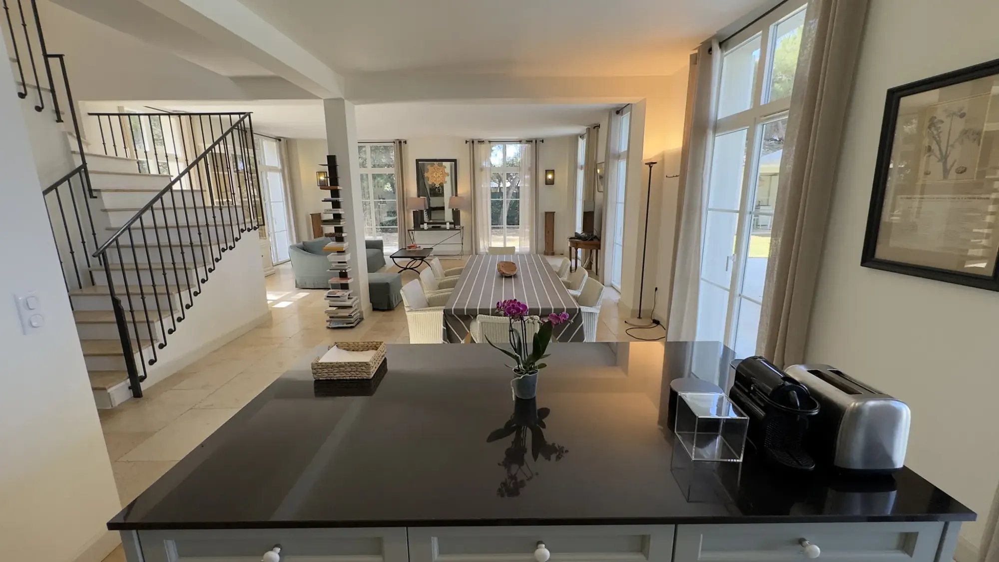 The living spaces at La Bergerie de l'Étang