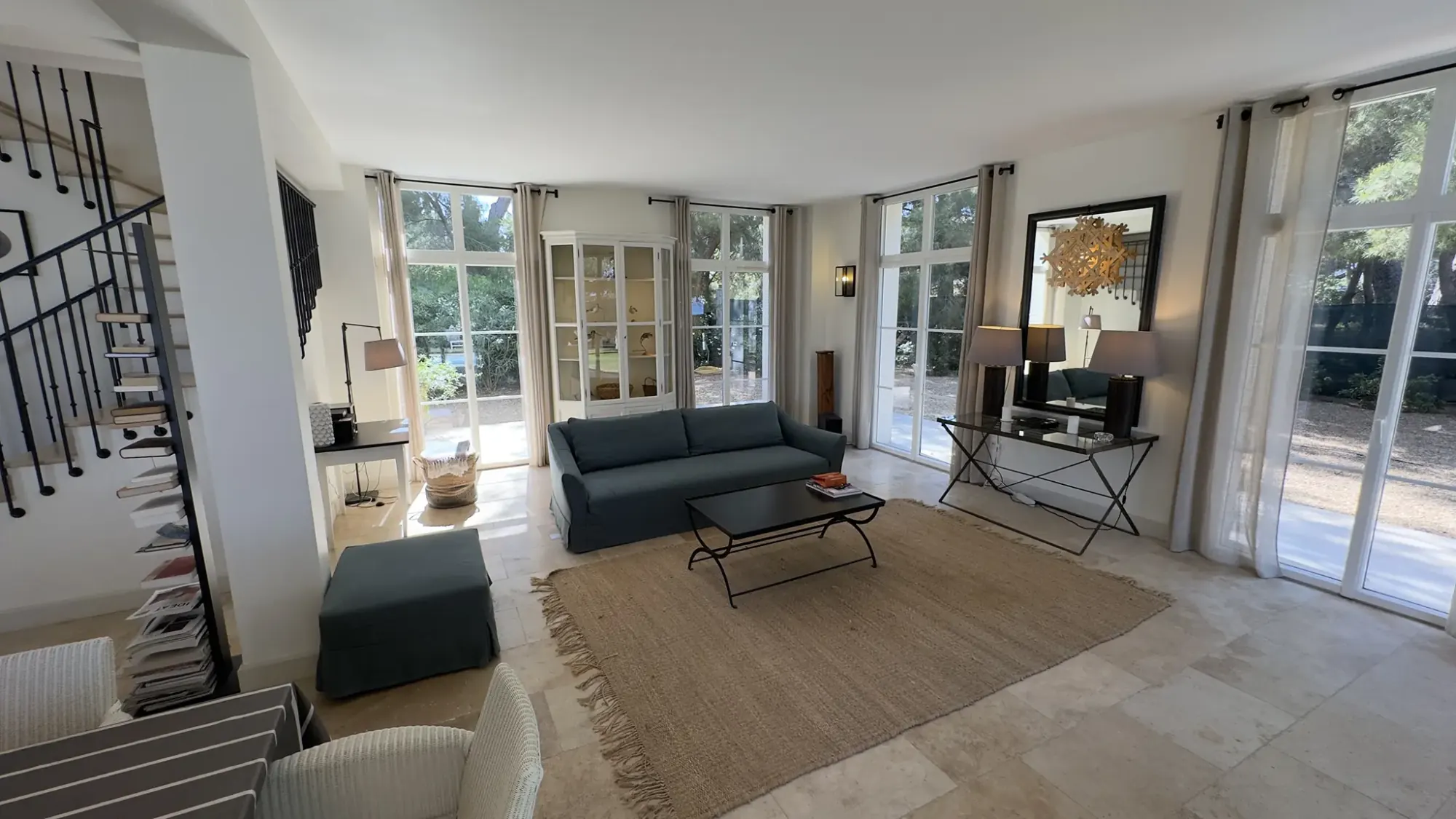 The living spaces at La Bergerie de l'Étang