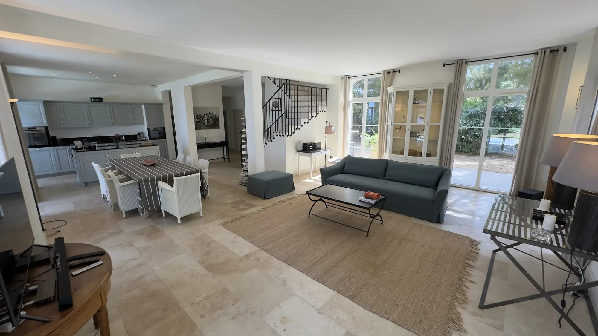 The living spaces at La Bergerie de l'Étang